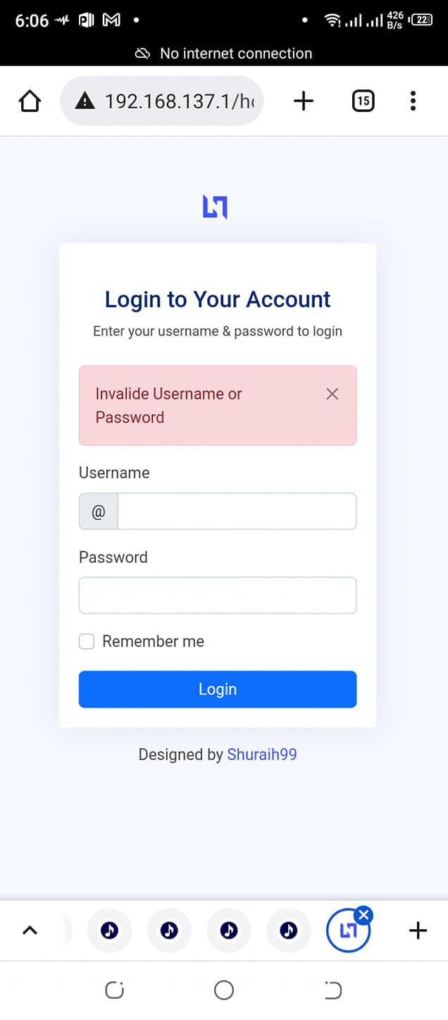 Login Page